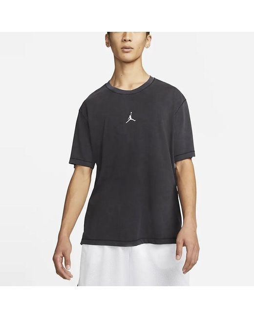 Nike Black Logo Printing Sports Pullover Round Neck Short Sleeve T-Shirt for men