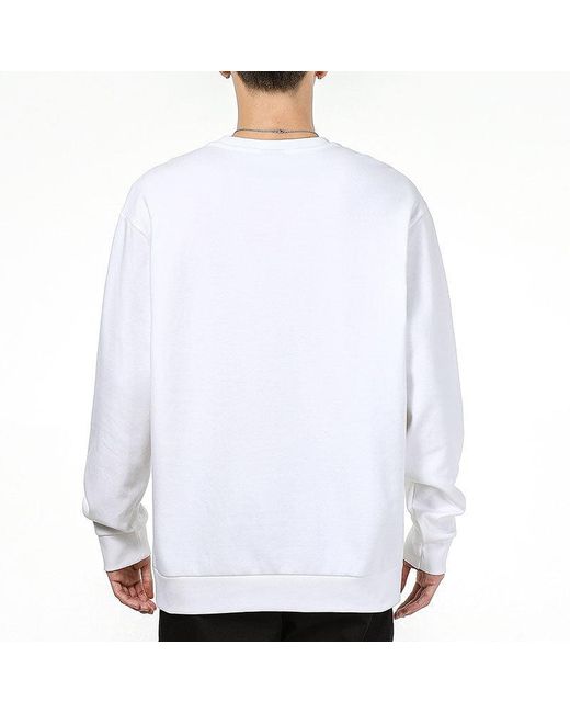 PUMA White Training Sports Breathable Round Neck Pullover for men