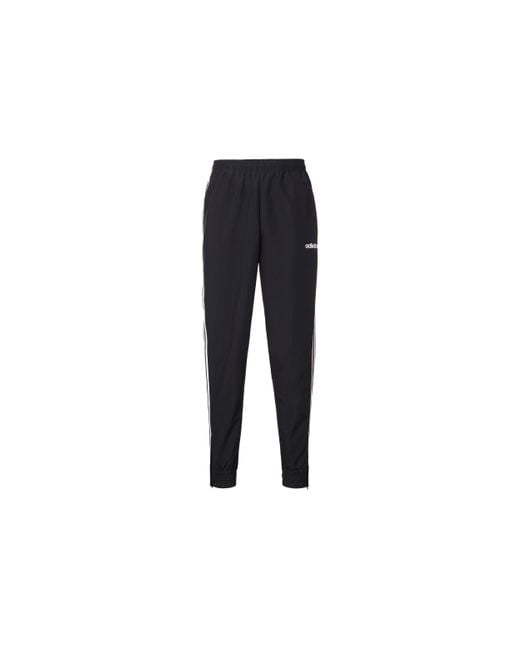 Adidas Black Knitted Sports Loose Long Pants for men