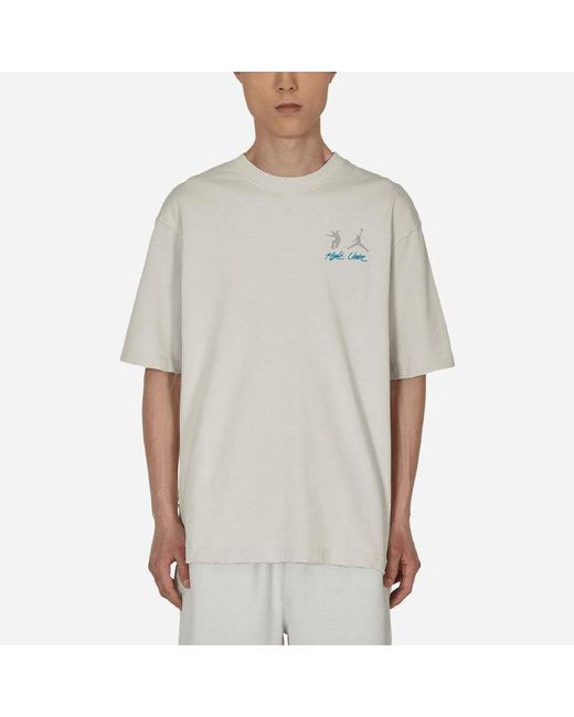 Nike White X Union Crossover Solid Color Breathable Logo Round Neck Short Sleeve Us Edition for men