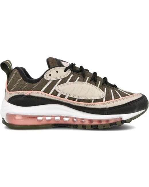 Nike Black (Wmns) Air Max 98 'Cargo Khaki Coral'