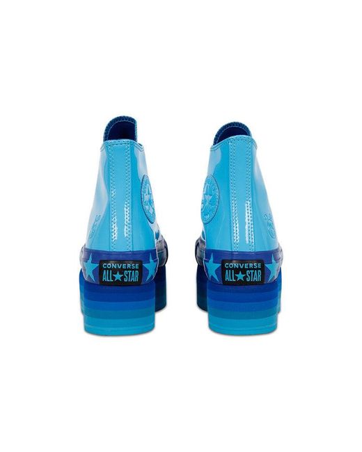 Converse Blue (Wmns) Miley Cyrus X Chuck Taylor All Star Platform Faux Patent Hi 'Gnarly'