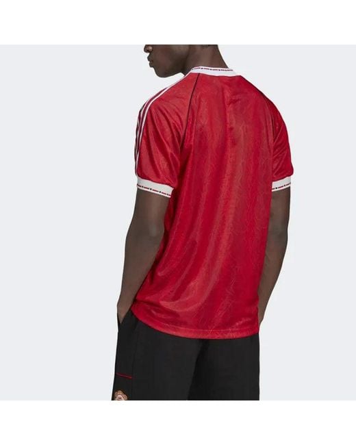 Adidas Red Manchester United 90 Home Jersey Asia Sizing for men