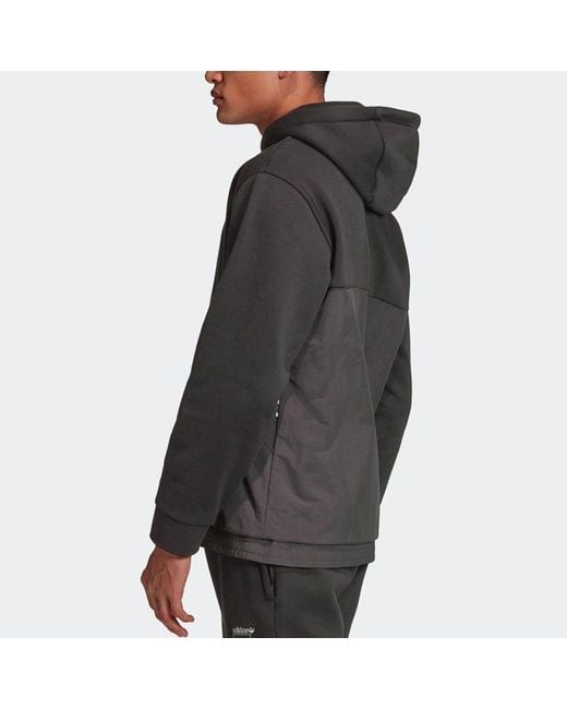 Adidas Gray Originals Tlm 02 Hoody Casual Sports Hooded Pullover for men