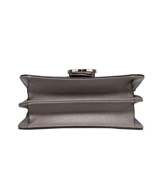 Gucci Gray (Wmns) Leather Bag Single-Shoulder Bag