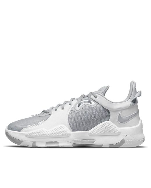 Nike White Pg 5 Tb 'Wolf' for men