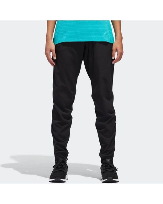 Adidas Black (Wmns) Running Casual Fitness Breathabletatting Long Pants