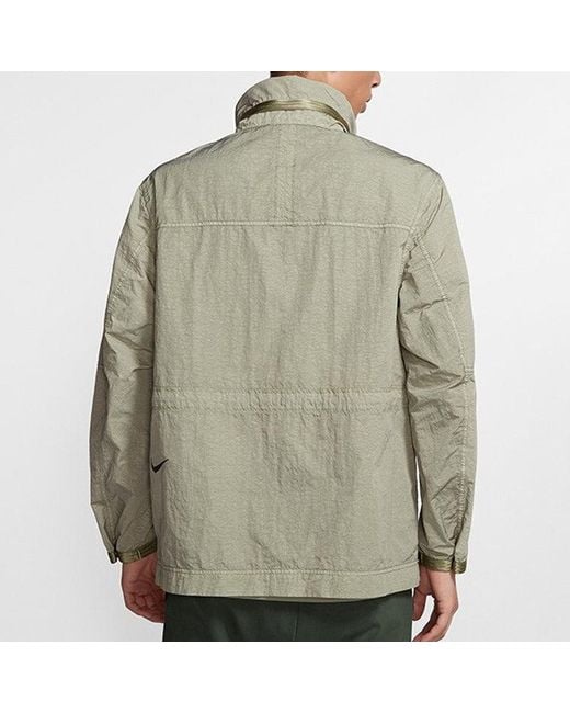 Nike Gray Lab Tech Pack Jacket 'Jade Stone' for men