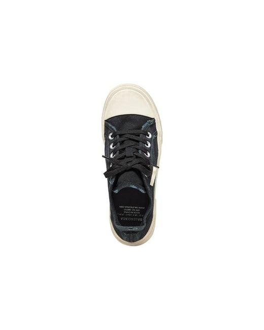 Balenciaga Blue Paris Low Top Sneakers Destroyed Cotton And Rubber' for men