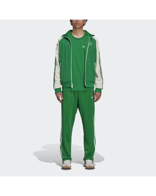 Adidas Green Originals X Human Made Crossover Printing Pattern Casual Sports Short Sleeve for men