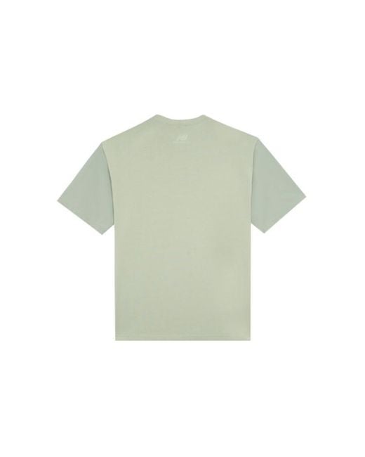 New Balance Green Logo Crew Neck Tee 'Lime' for men