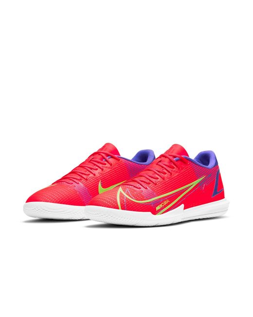 Nike Red Vapor 14 Academy Ic Indoor Court 'Brt Crimson Mtlc Burst' for men