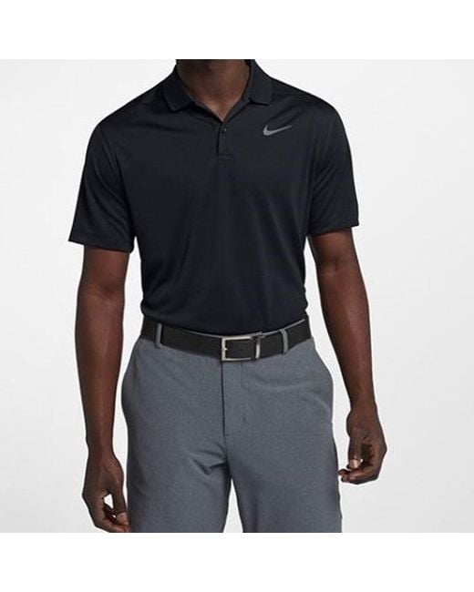 Nike Black Golf Dry Victory Casual Sports Short Sleeve Polo Shirt for men