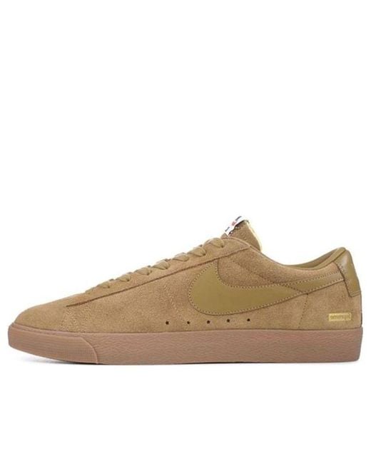 Nike Brown X Supreme Sb Blazer Low Gt 'Golden' for men