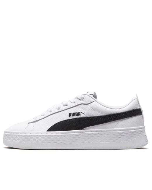 PUMA White (Wmns) Smash Platform L