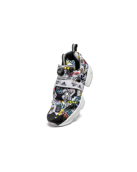 Reebok Blue Instapump Fury Boost 'Sticker City' for men