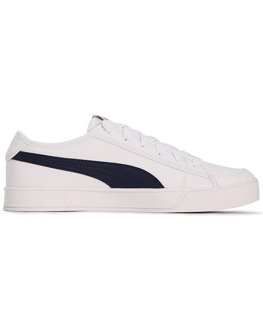 PUMA White Smash V2 Vulc Sl Peacoat' for men