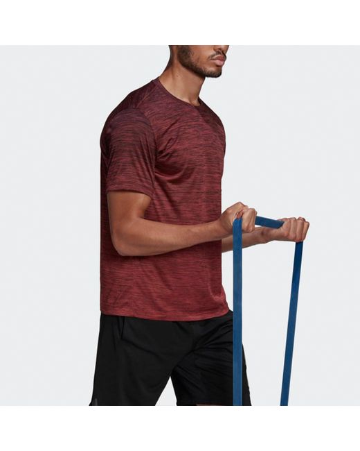 Adidas Purple Gradient Tee Sports Round Neck Short Sleeve for men