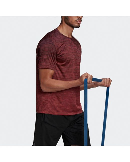 Adidas Purple Gradient Tee Sports Round Neck Short Sleeve for men