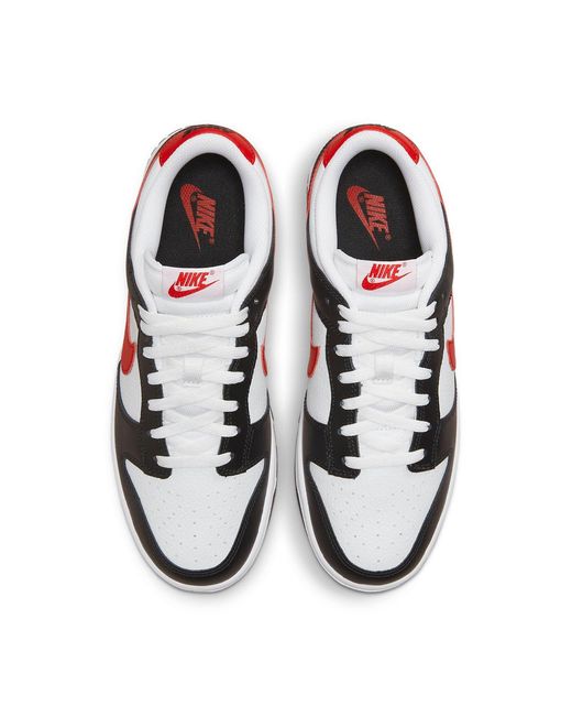 Nike Red Dunk Low Swoosh Panda' for men