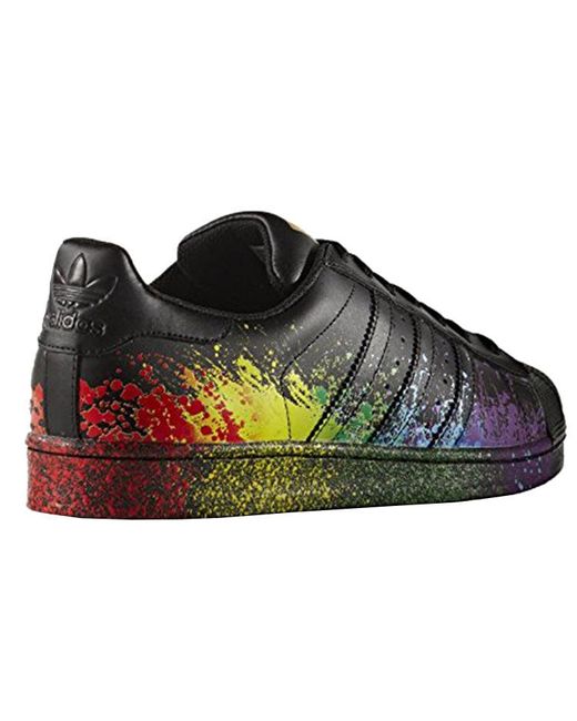 adidas Superstar Pride 'Paint Splatter' in Black for Men | Lyst UK