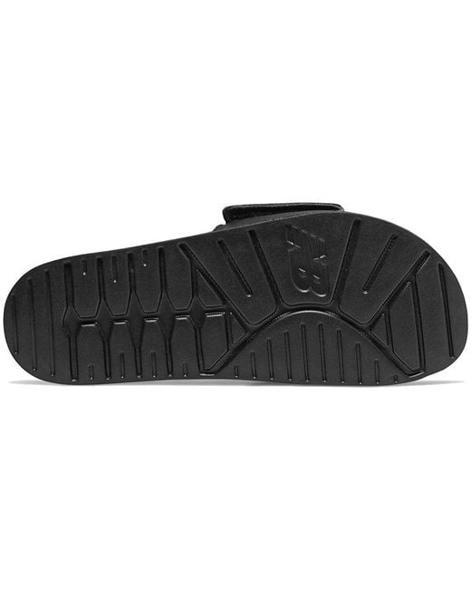 New Balance Black 200 Adjustable Slides for men