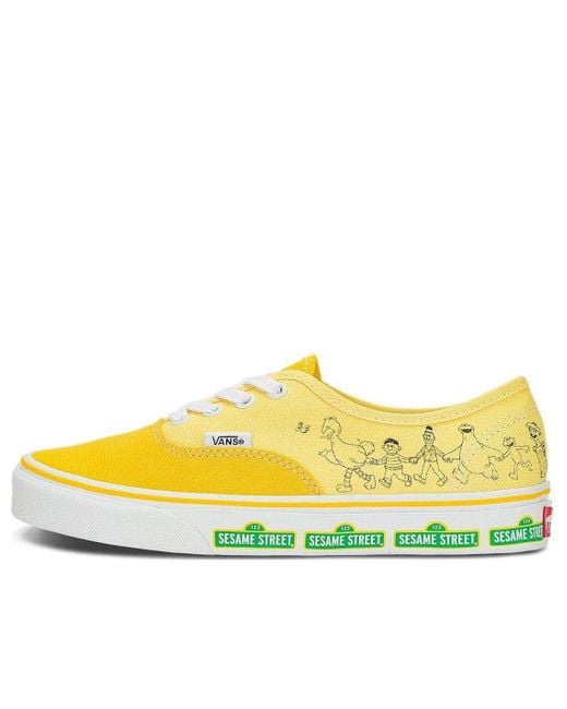 Vans Yellow X Sesame Street Authentic Shoes for men