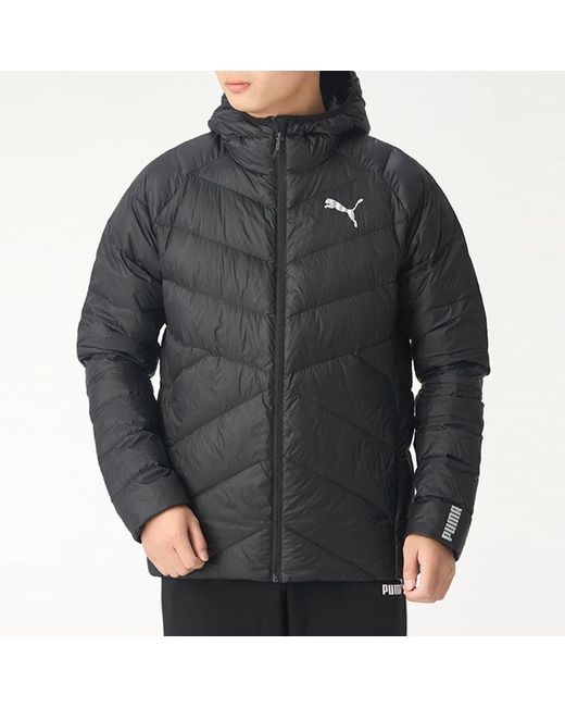 PUMA Black Pwrwarm Packlite Down Jacket for men