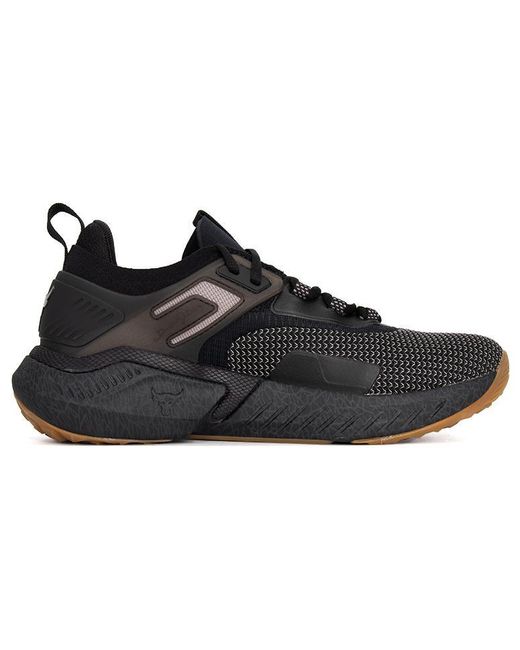 Under Armour Black Project Rock 5 Training Shoes 'Iron Paradise' for men