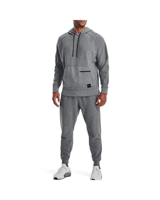 Under Armour Gray Ottoman Fleece Hoodie for men