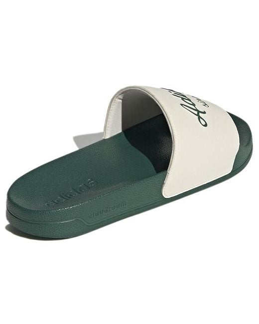 Adidas Green Adilette Slide Collegiate'