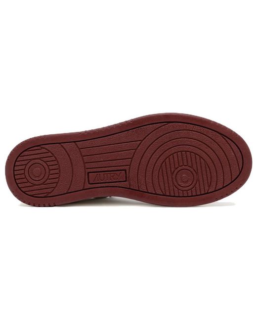Autry White (Wmns) Medalist Low Bicolor Burgundy'