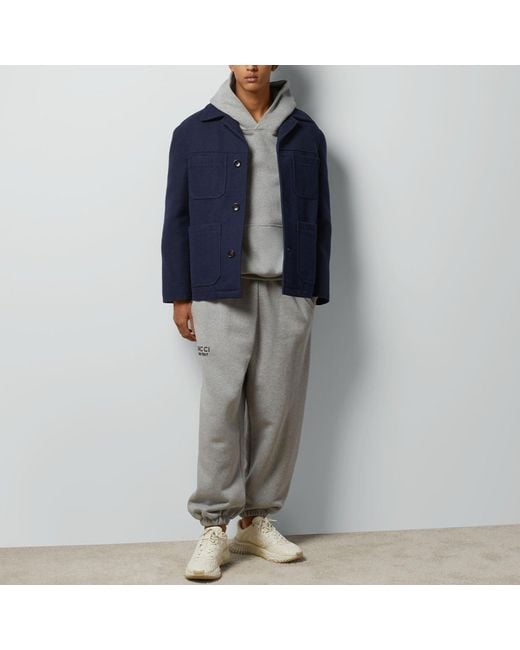 Gucci Gray Cotton Sweattrouser With Print for men