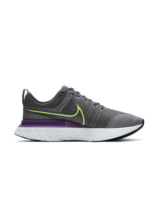 Nike Blue React Infinity Run Flyknit 2 'Particle Volt' for men