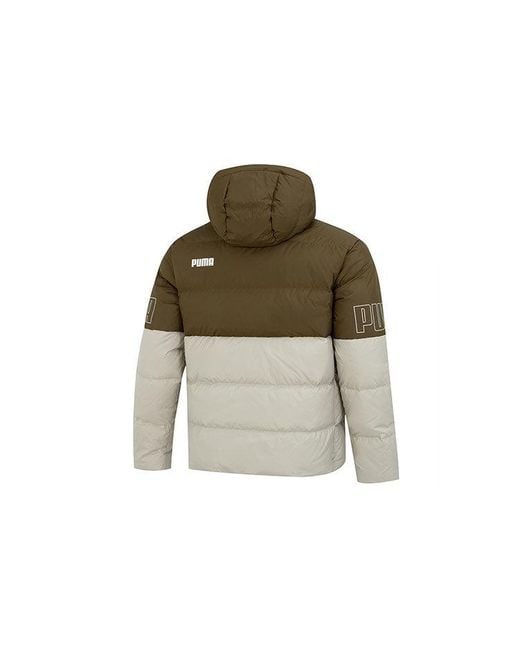 PUMA Green Power Down Hooded Jacket for men