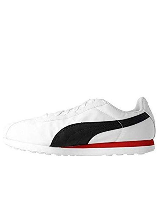 PUMA White Turin Retro Shoes/Sneakers for men