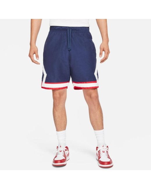 Nike Blue Loose Breathable Stripe Shorts for men