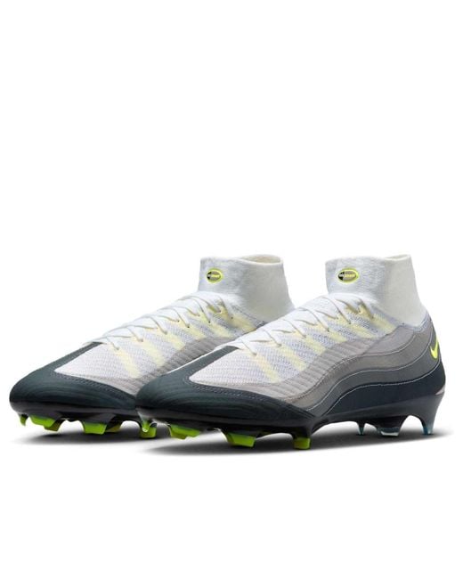 Nike Gray Zoom Mercurial Vapor 16 Pro Fg 'Neon' for men