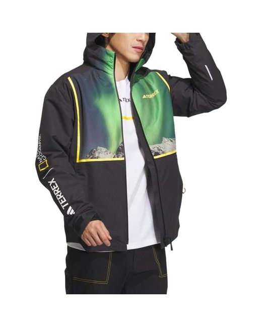 Adidas Green National Geographic Rain.Rdy Three-In-One Jacket for men