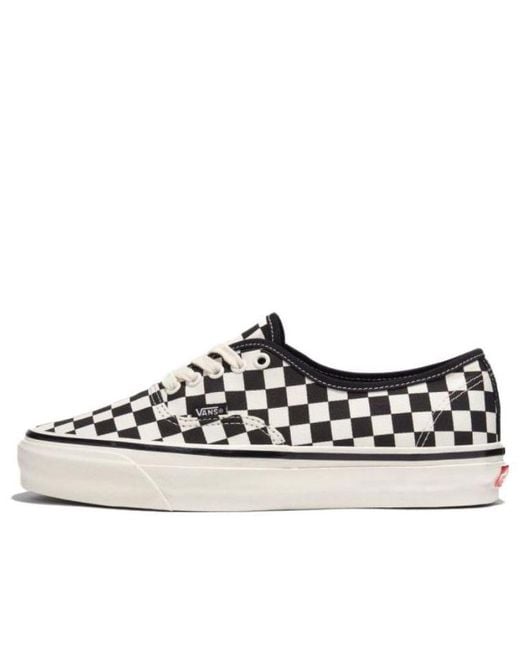 Vans Black Authentic Checkerboard for men