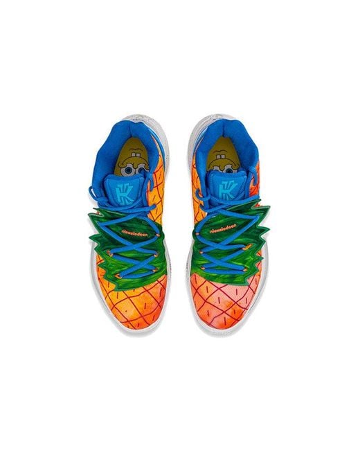 Nike Blue Spongebob Squarepants X Kyrie 5 'Pineapple House' for men