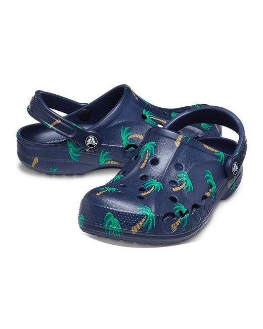 CROCSTM Blue Classic Baya Clog Coconut Tree for men