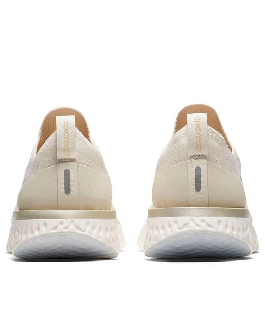 Nike White (Wmns) Epic React Flyknit 'Light Cream'