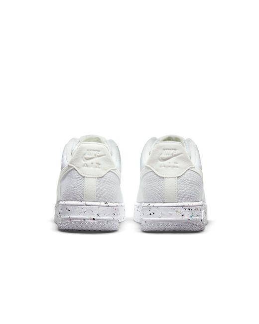 Nike White Air Force 1 Crater Flyknit Wolf' for men