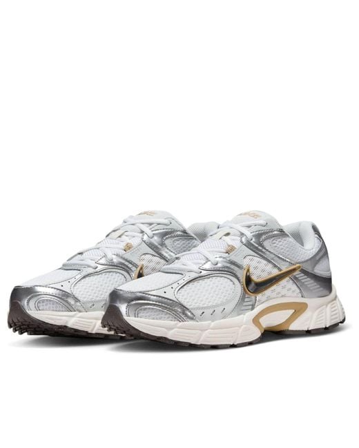 Nike White V5 Rnr Metallic Pewter' for men