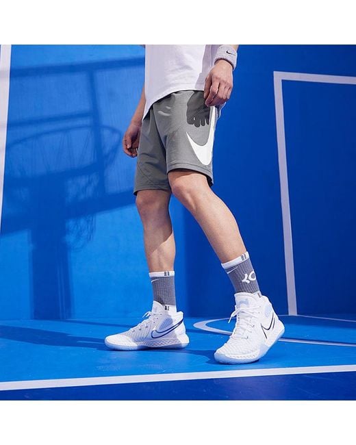 Nike Gray Dri-Fit Quick Dry Basketball Sports Gym Shorts for men