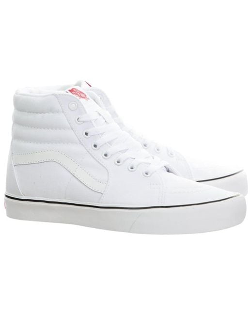 Vans White Sk8-Hi Lite for men