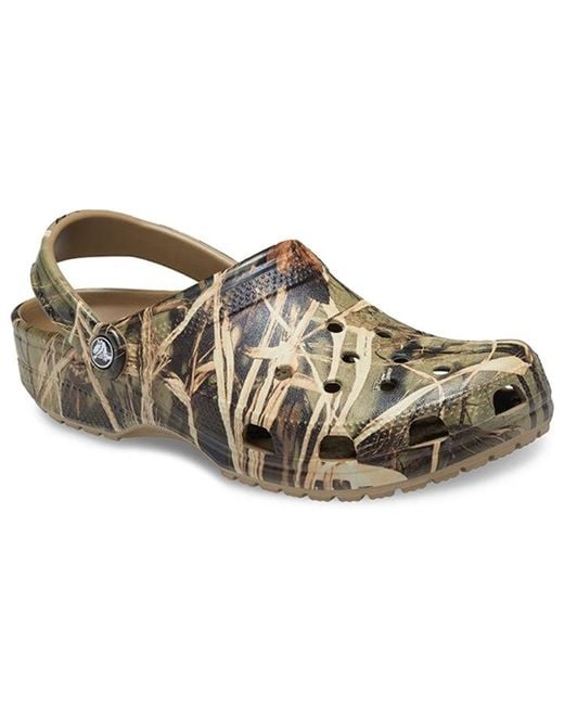 CROCSTM Brown Realtree X Classic Clog V2 'Max-4 Hd Camouflage' for men