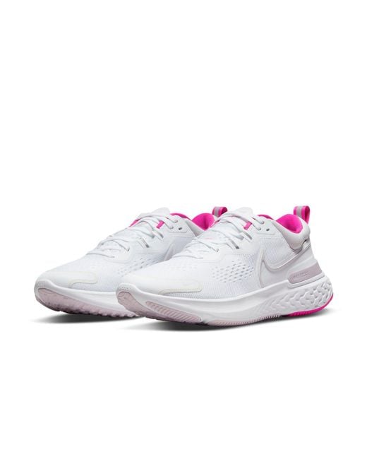 Nike White (Wmns) React Miler 2 Marathon/Sneakers