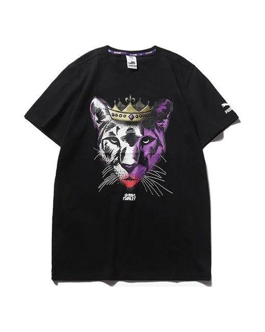PUMA Black X Pavl Stanley Animalize Printed Short Sleeve Tee for men